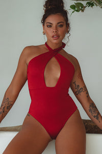 Iliana Cross-Over One Piece Swimsuit